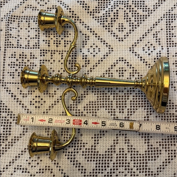 Vintage Brass Candelabra. 9”x8” - Picture 6 of 6
